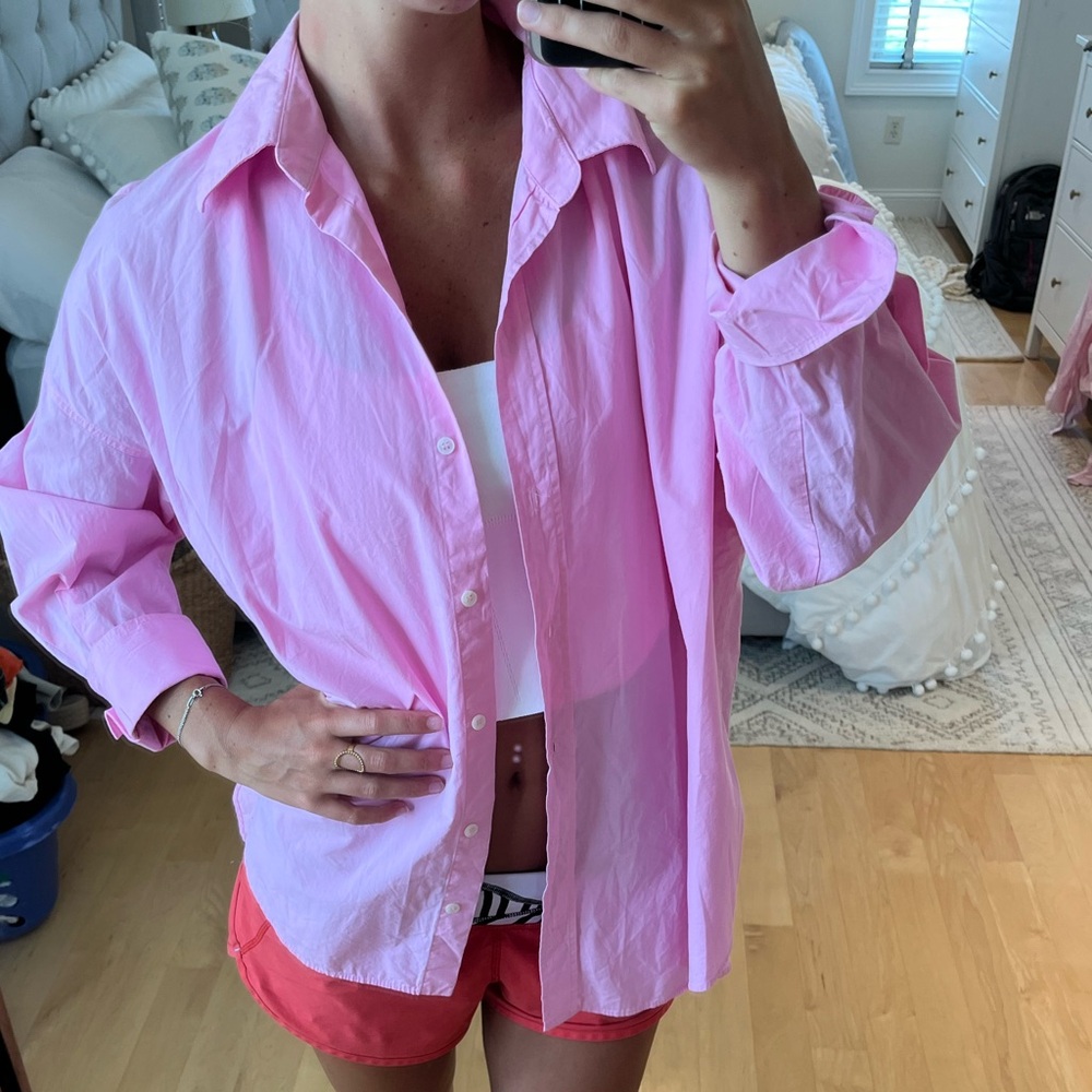 Pink Zara button up